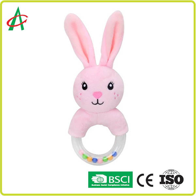 گواهی خرگوش 21x8.5 سانتی متر Baby Plush Rattle 100 polyester CE