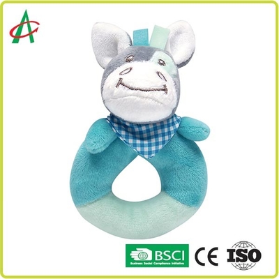 اسباب بازی مخمل خواب دار OEM Shaky Baby Rattle، Angelber Hippopotamus