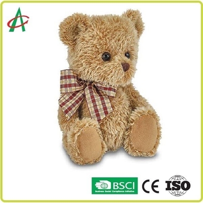 10.5 "X 7" Shaggy Brown Plush Teddy Bear برای هدیه ولنتاین