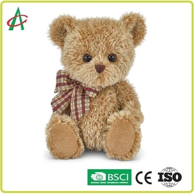 10.5 "X 7" Shaggy Brown Plush Teddy Bear برای هدیه ولنتاین