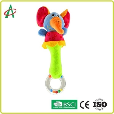 پارچه نرم پنبه ای پارچه ای پلاستیکی Rapttle LDPE Teether PP Cotton Shaker
