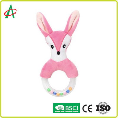 گواهی خرگوش 21x8.5 سانتی متر Baby Plush Rattle 100 polyester CE