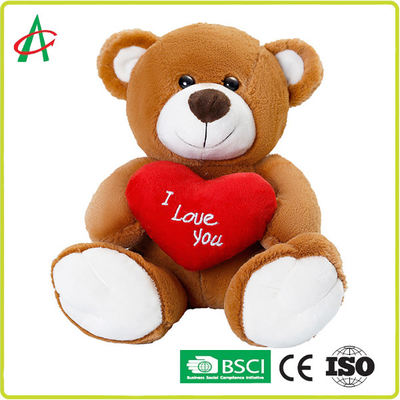 Angelber 33cm Teddy Bear Hugging A Heart Super Soft 100 Material Safe