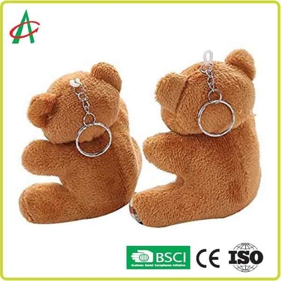 کاردستی خرس عروسکی عروسکی 8 سانتی متری دارای گواهی فلزی Keyring BSCI