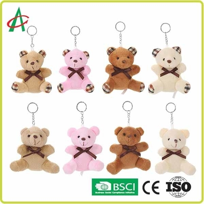 کاردستی خرس عروسکی عروسکی 8 سانتی متری دارای گواهی فلزی Keyring BSCI