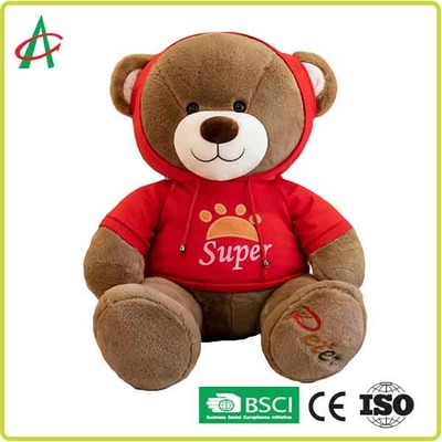 دوخت تقویت شده خرس عروسکی عروسکی 30 سانتی متری با هودی