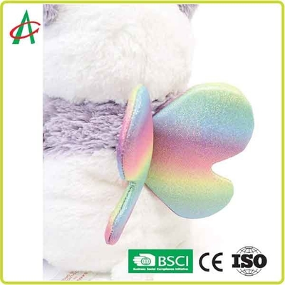 9 "Cuddly Panda Unicorn Stuffed Animal با بال EN71 استاندارد