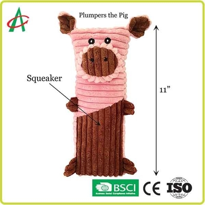 2 Pack Chew Proof Squeaky Dog اسباب بازی H11 اینچ با دوام و نرم نرم مخمل خواب دار