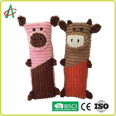 2 Pack Chew Proof Squeaky Dog اسباب بازی H11 اینچ با دوام و نرم نرم مخمل خواب دار
