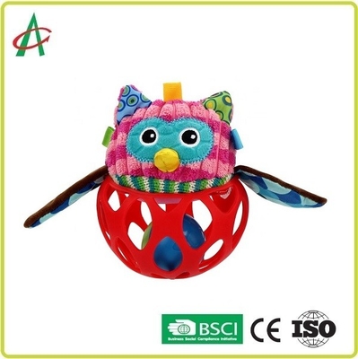 Food Grade L14cm Baby Plush Rattle آموزش حرکت خوب