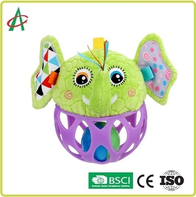 Food Grade L14cm Baby Plush Rattle آموزش حرکت خوب