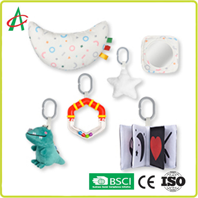 تشک Angelber CPSC نوزاد تازه متولد شده با گودال توپی و کتاب پارچه ای