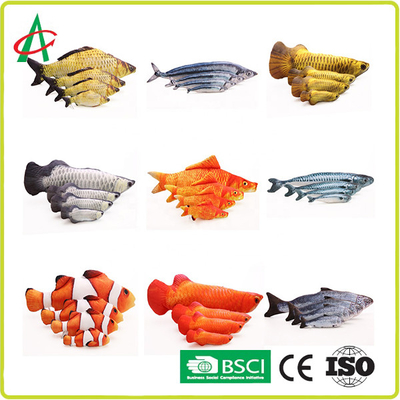اسباب بازی مخمل خواب دار خانگی ISO9001 ، اسباب بازی جویدنی ماهی 30X13X5 سانتی متر را شبیه سازی کنید