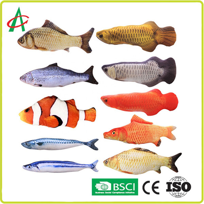 اسباب بازی مخمل خواب دار خانگی ISO9001 ، اسباب بازی جویدنی ماهی 30X13X5 سانتی متر را شبیه سازی کنید