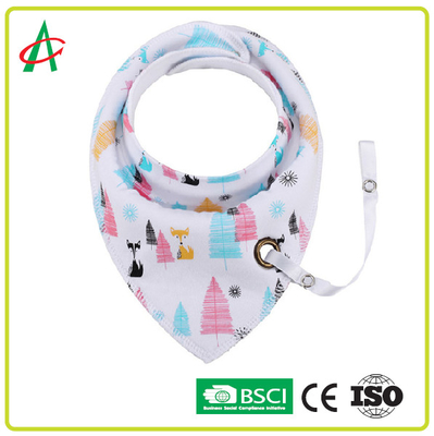 پارچه نخی 100٪ پنبه ای نوزاد تازه متولد شده 34x31CM با گیره پستانک قابل تنظیم است