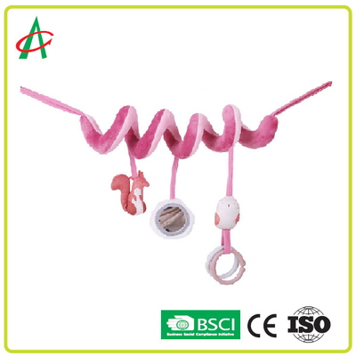 اسباب بازی حیوانات پر شده کالسکه مارپیچ Bright Color CE / BSCI