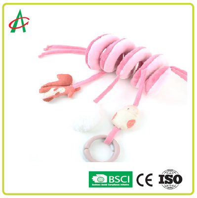 اسباب بازی حیوانات پر شده کالسکه مارپیچ Bright Color CE / BSCI
