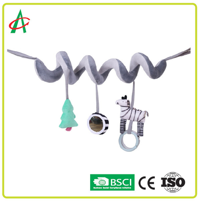 اسباب بازی حیوانات پر شده کالسکه مارپیچ Bright Color CE / BSCI