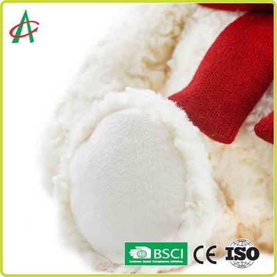 خرس عروسکی مخمل خواب دار 25 سانتی متری با کلاه کریسمس