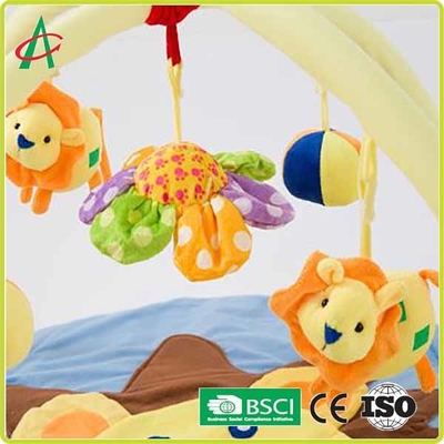 تشکهای قابل شستشو Round Lions Plush Baby Newborn Tummy Time Gym