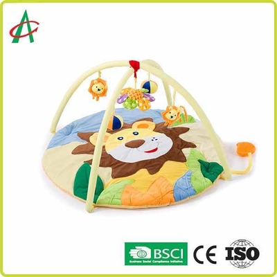 تشکهای قابل شستشو Round Lions Plush Baby Newborn Tummy Time Gym