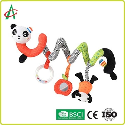 اسباب بازی مارپیچی BSCI Baby Panda Plush با آینه های سفارشی