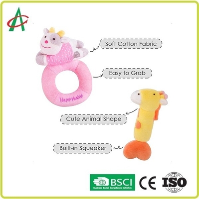 اسباب بازی ASTM Huggable Plush Rattle With PP پنبه پر شده
