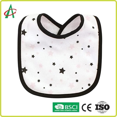 100٪ کت پنبه ای جاذب Unisex Baby Drool Bibs with Snap قابل تنظیم