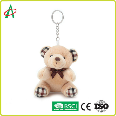 مینی Keychain خرس پر شده با پنبه PP PPC دارای گواهینامه BSCI