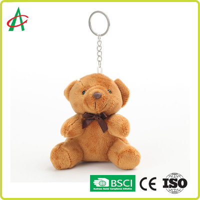 مینی Keychain خرس پر شده با پنبه PP PPC دارای گواهینامه BSCI