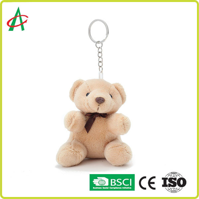 مینی Keychain خرس پر شده با پنبه PP PPC دارای گواهینامه BSCI