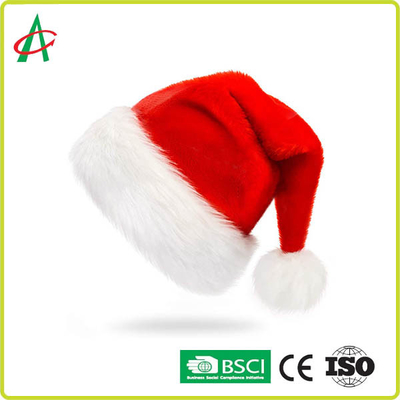 کلاه کریسمس قرمز مخملی یونیسکس کودکان ضد حساسیت