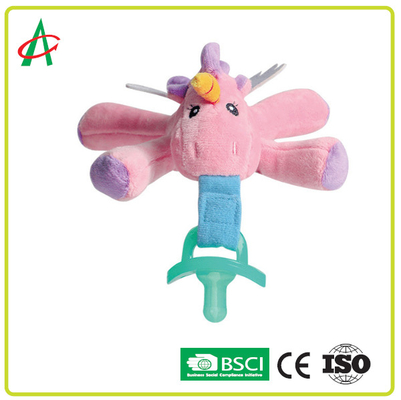 گیره پستانک مخمل دار پستانک اسباب بازی دارای گواهینامه CE/BSCI
