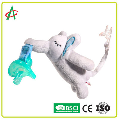 گیره پستانک مخمل دار پستانک اسباب بازی دارای گواهینامه CE/BSCI