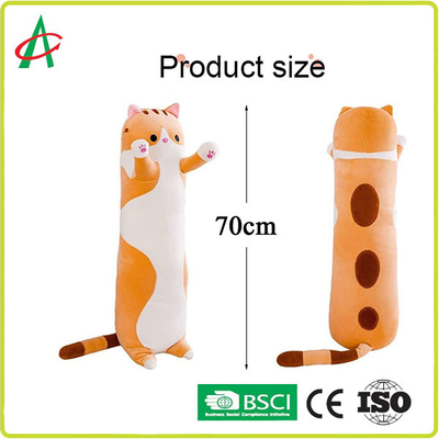 بالش گربه کارتونی مخمل دار OEM ODM House Decoration 70cm